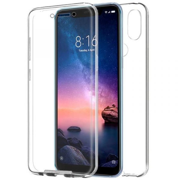 funda silicona 3d xiaomi redmi note 6 pro transparente frontal trasera