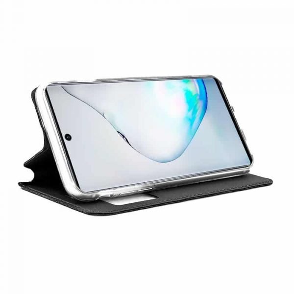 funda con tapa samsung galaxy note 10 plus liso negro2