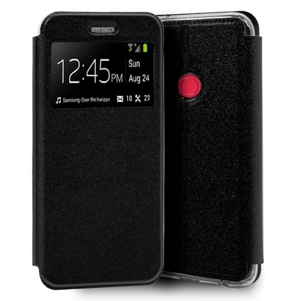 funda flip cover xiaomi mi play liso negro1