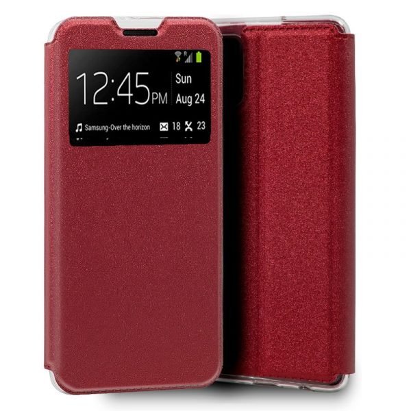 funda flip cover samsung galaxy a51 liso rojo 1