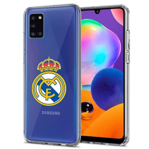 carcasa samsung galaxy a31 licencia futbol real madrid transparente 1