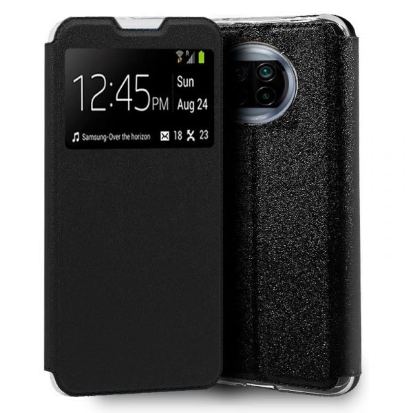 funda flip cover xiaomi mi 10t lite liso negro 1