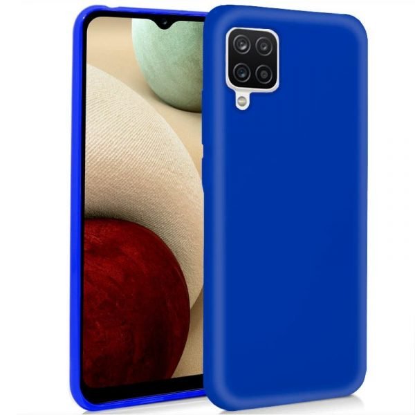 funda silicona para samsung galaxy a12 azul 1