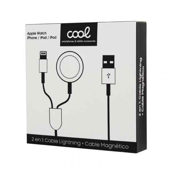 cable usb magnetico cool para apple watch cable lightning para iphone ipad 2 en 1 1