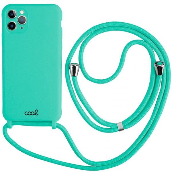 carcasa cool para iphone 11 pro max cordon liso mint