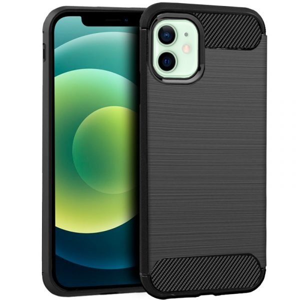 carcasa cool para iphone 12 12 pro carbon negro