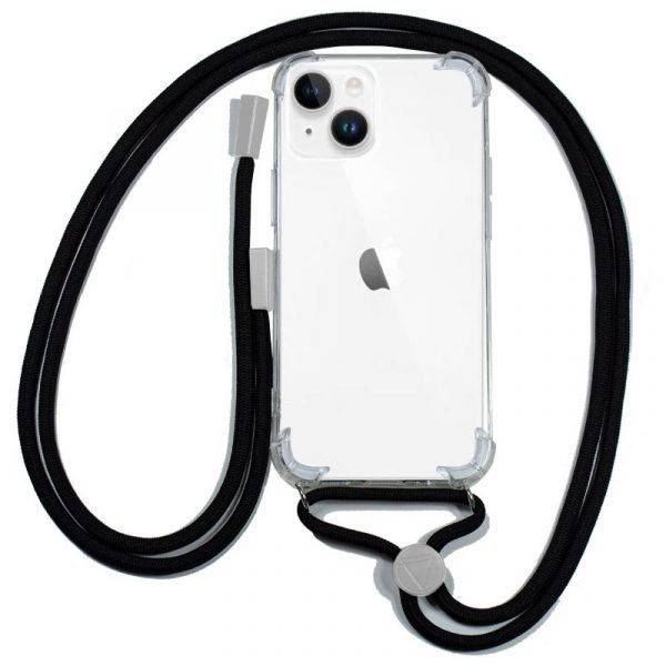carcasa cool para iphone 14 plus cordon negro