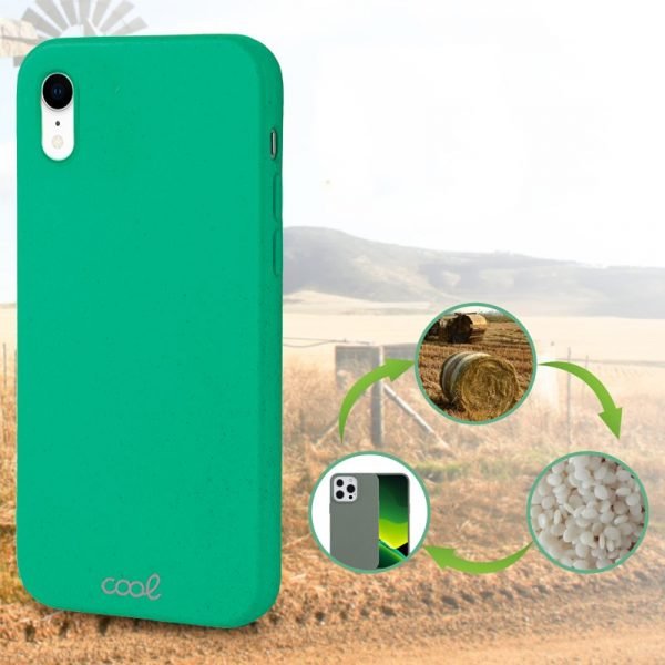 carcasa cool para iphone xr eco biodegradable mint 2