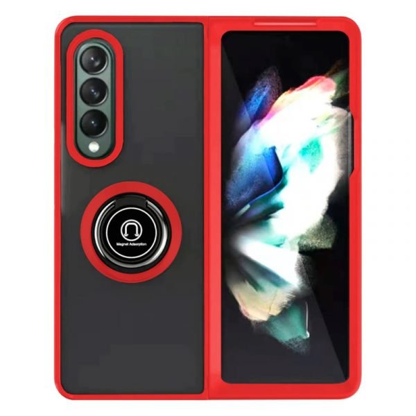 carcasa cool para samsung f926 galaxy z fold 3 hard anilla rojo 1