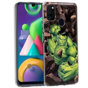 carcasa cool para samsung m215 galaxy m21 licencia marvel hulk 1