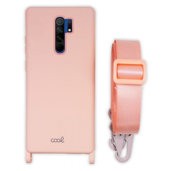 carcasa cool para xiaomi redmi 9 cinta rosa