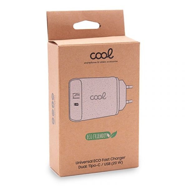 cargador red universal fast charger pd tipo c usb dual cool eco 20w 1