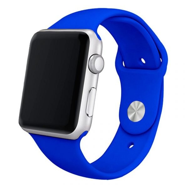 correa cool para apple watch series 1 2 3 4 5 6 7 se 38 40 41 mm goma azul