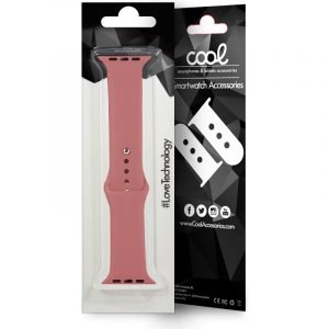 correa cool para apple watch series 1 2 3 4 5 6 7 se 38 40 41 mm goma rosa 1