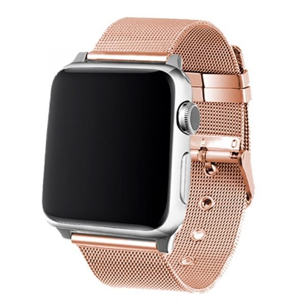 correa cool para apple watch series 1 2 3 4 5 6 7 se 38 40 41 mm metal rose gold