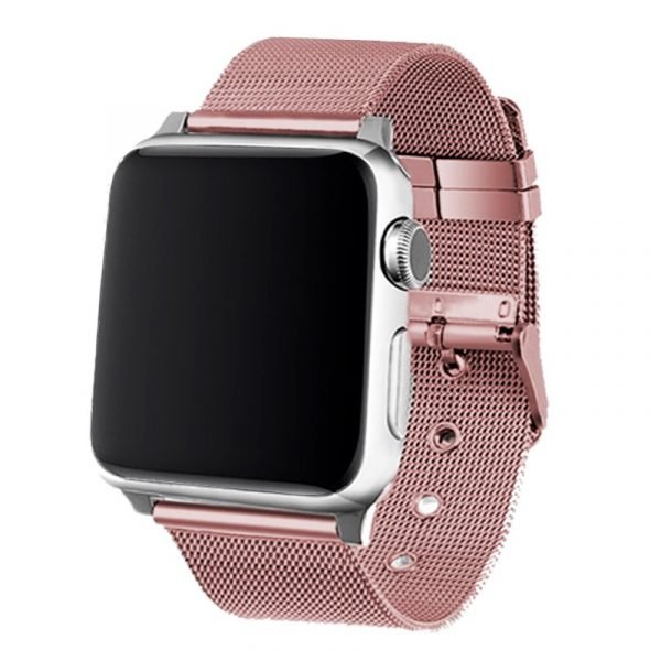 correa cool para apple watch series 1 2 3 4 5 6 7 se 42 44 45 mm metal rosa