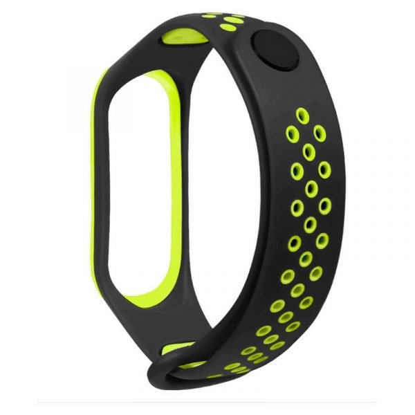 correa cool para xiaomi mi band 5 6 7 amazfit band 5 sport negro verde 2