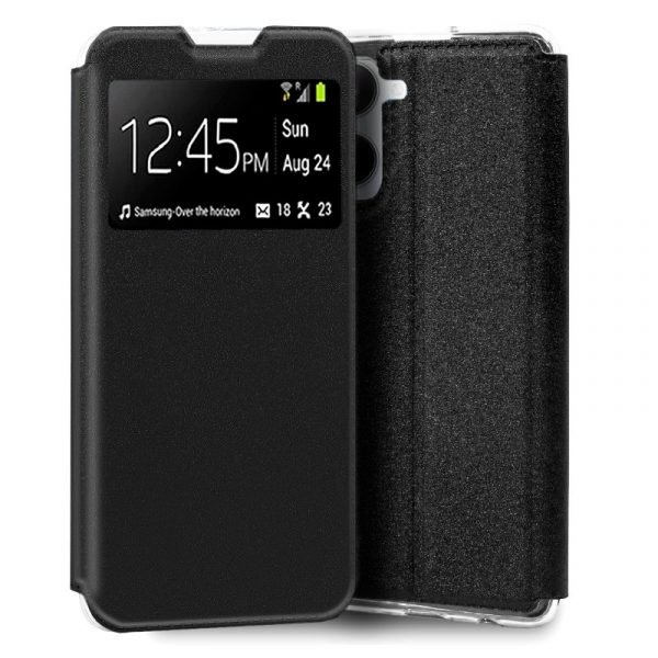 funda cool flip cover para realme 10 liso negro