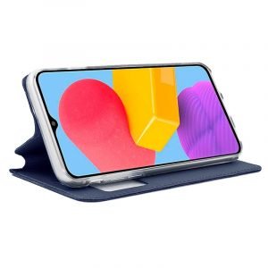 funda cool flip cover para samsung m135 galaxy m13 a23 5g liso azul 1