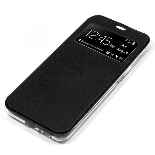 funda cool flip cover para wiko y80 liso negro 2