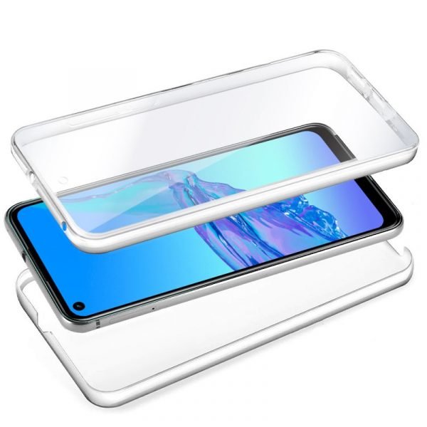 funda cool silicona 3d para oppo a53 a53s transparente frontal trasera 1