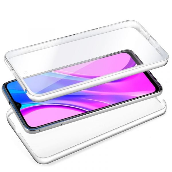 funda cool silicona 3d para xiaomi redmi 9 transparente frontal trasera 1