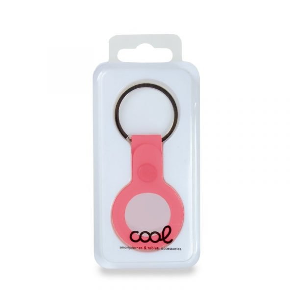 llavero protector cool compatible con airtag silicona rosa 2