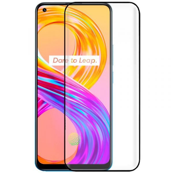 protector pantalla cristal templado cool para realme 8 8 pro full 3d negro