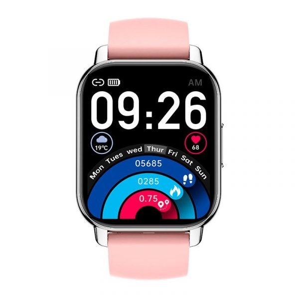 smartwatch cool level silicona rosa llamadas salud deporte 2