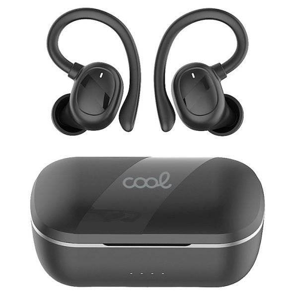 auriculares stereo bluetooth earbuds inalambricos cool fit sport negro